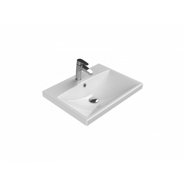 Turkuaz Cerastyle Elite Etajerli Lavabo 60 cm 032000U ürün görseli 1