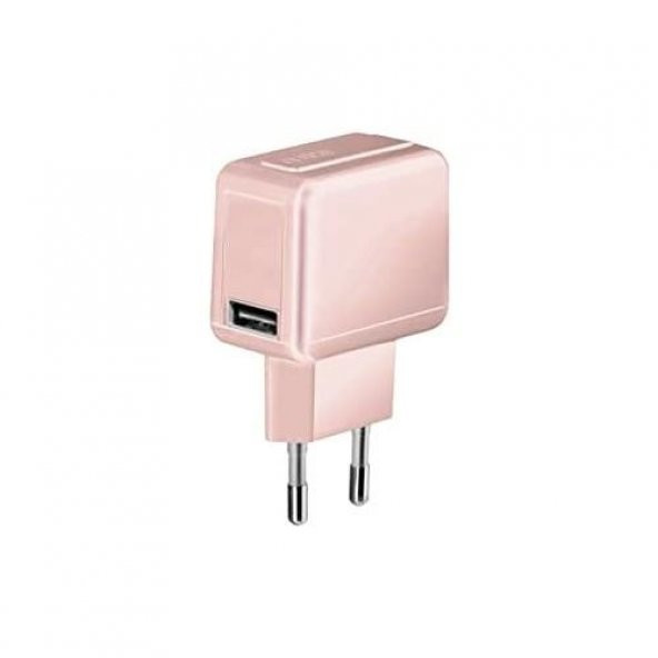SBS 15544 TETRAV1USB1AP 5V ŞARJ CİHAZI ROSE GOLD ürün görseli 1