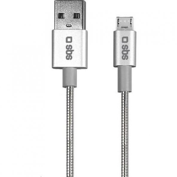 SBS 31582 TECABLEMICROFLEXYS ALÜMİNYUM ALIŞIMLI MİKRO USB ŞARJ VE VERİ KABLOSU ürün görseli 1