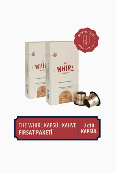 The Whirl Lungo Medium Kapsül Kahve Fırsat Paketi 10 Adet x 2 Paket ürün görseli 1