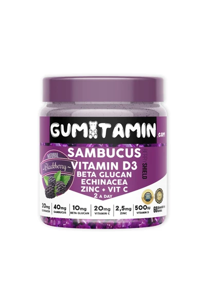 GUMITAMIN Sambacus Vıtamınd3 60 Kapsul Gummıes ürün görseli 1