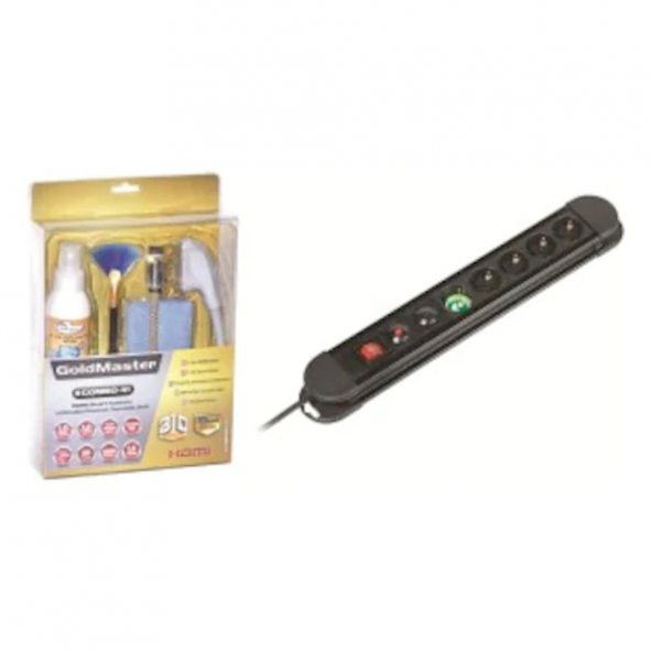 Goldmaster Combo 41 Temizlik Seti + Gold Uçlu HDMI Kablo + Gold Uçlu Scart + Fırça ürün görseli 1