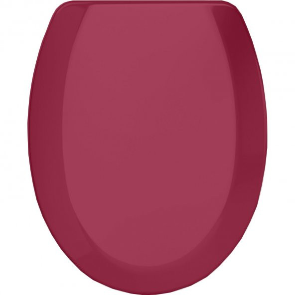 Rona Parlak Bordo Tisa ThermoPlast Standart Klozet Kapağı (Üstten Monte) ürün görseli 1