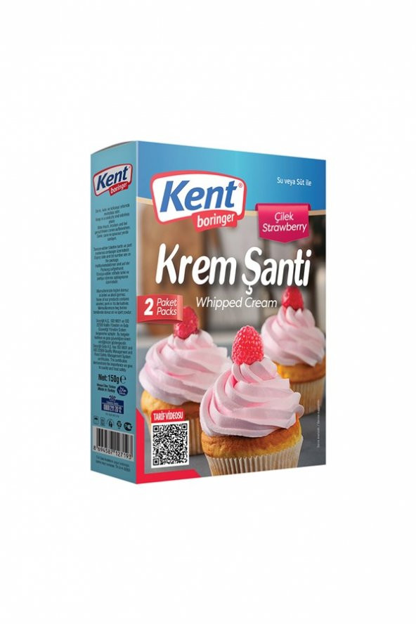 Kent Boringer Krem Şanti Çilekli 150 Gr ürün görseli 1