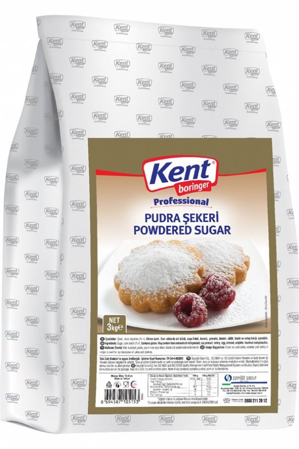 KB Proffesional 3 Kg Pudra Şekeri ürün görseli 1