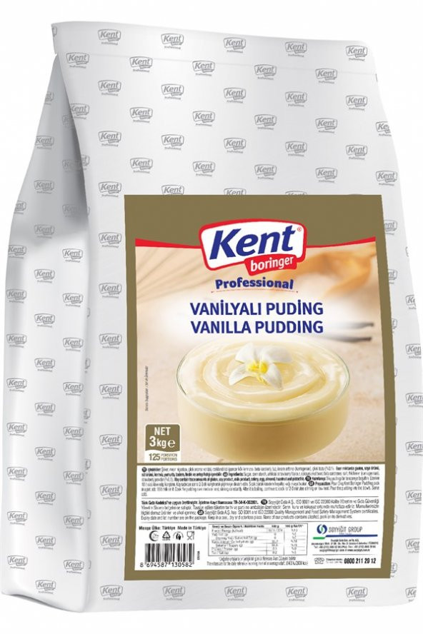 KB Professional Vanilyalı Puding 3 Kg ürün görseli 1