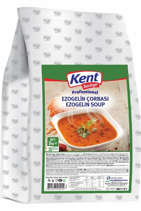 Kent Boringer Professional Ezogelin Çorbası 3 Kg ürün görseli 1