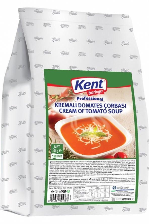 Kent Boringer Professional Kremalı Domates Çorbası 3 Kg ürün görseli 1