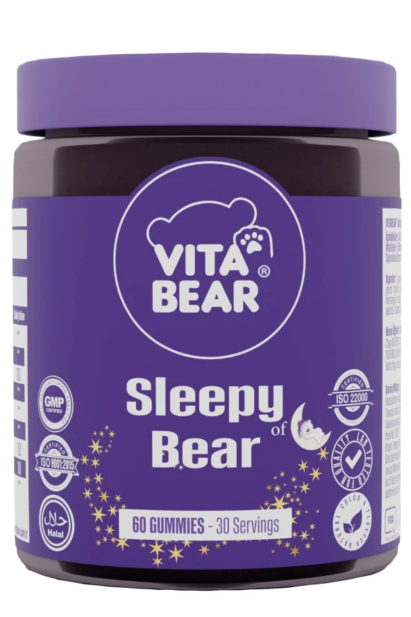 VitaBear Sleepy Bear 60 Adet Gummies ürün görseli 1