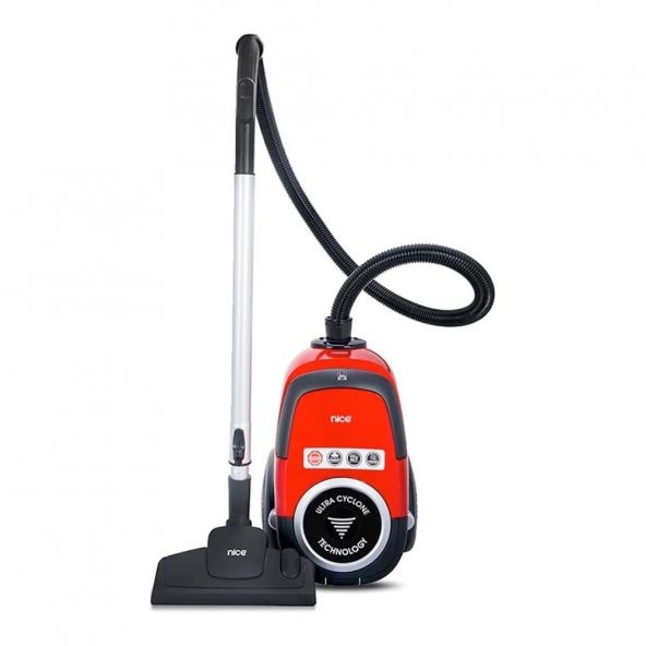 Nice Forever C5 Cat&Dog 900 W Toz Torbasız Elektrikli Süpürge, Kırmızı ürün görseli 1