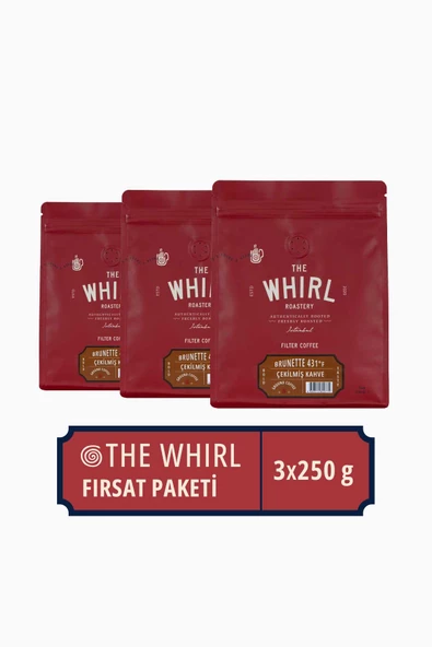 The Whirl Filtre Brunette 431°F Çekilmiş Kahve 3'lü Tanışma Paketi ürün görseli 1