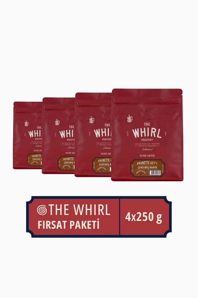 The Whirl Filtre Brunette 431°F Çekilmiş Kahve 4'lü Tanışma Paketi ürün görseli 1