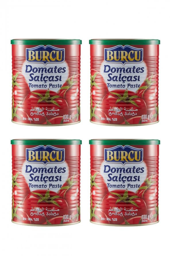 Burcu Domates Salçası 830 gr 4 lü Teneke ürün görseli 1