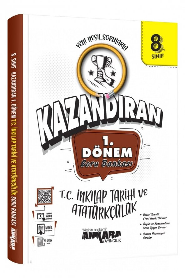 Ankara Yayıncılık Lgs Kazandıran 8.sınıf 1.dönem T.c Inkılap Tarihi Ve Atatürkçülük Soru Bankası ürün görseli 1