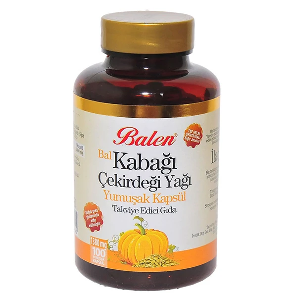 Balen Bal Kabağı Çekirdeği Yağı Yumuşak 100 Kapsül ürün görseli 1