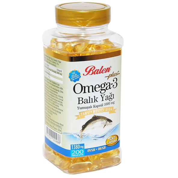 Omega 3 Plus+ Balık Yağı Yumuşak 200 Kapsül - Resim 2