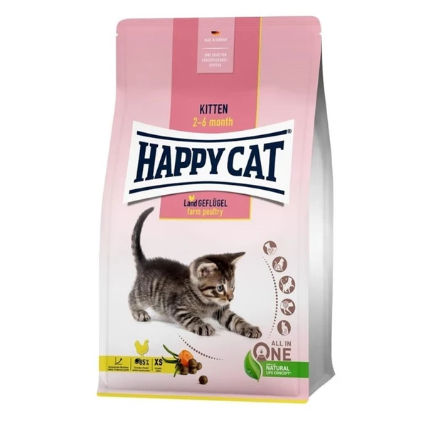 Happy Cat Kitten Tavuklu Yavru Kedi Maması 1.3 kg ürün görseli 1