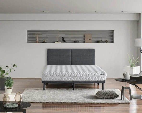 Niron Pocket 140x190 cm Çift Kişilik Yatak Katlanır Baza Başlık Takımı - Katlanır Baza, Başlık ve Yatak Seti ürün görseli 1