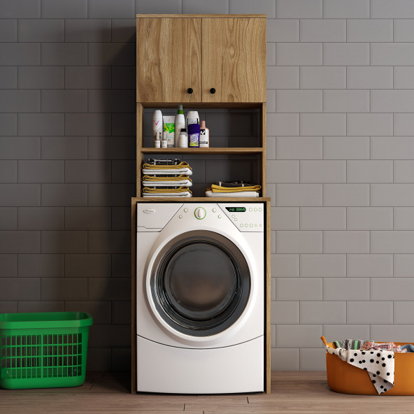 Moxen Mobilya CMD2 ÇAMAŞIR MAKİNESİ DOLABI - Resim 3