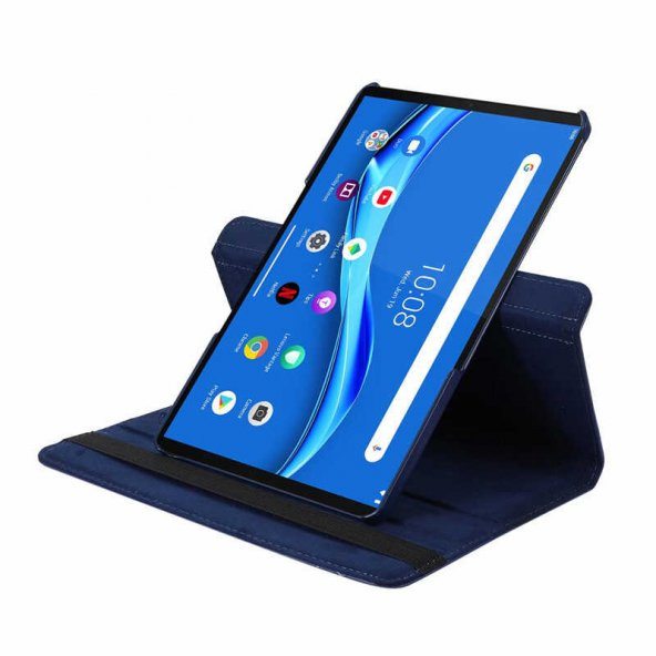 Lenovo M10 TB-X505F 360 Dönebilen Standlı Kapaklı Kılıf ürün görseli 1