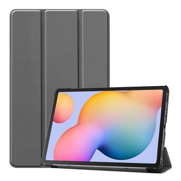 Samsung Galaxy Tab S6 Lite P610 Smart Cover Standlı Uyku Modlu Katlanır Kapaklı Kılıf ürün görseli 1