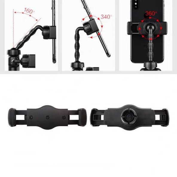 Zore Dual Small Light Işıklı Telefon Tutucu 9cm Ring Light - Resim 4