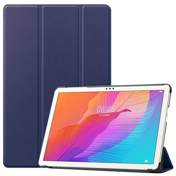 Huawei Mate Pad T10 Smart Cover Standlı Uyku Modlu Katlanır Kapaklı Kılıf ürün görseli 1
