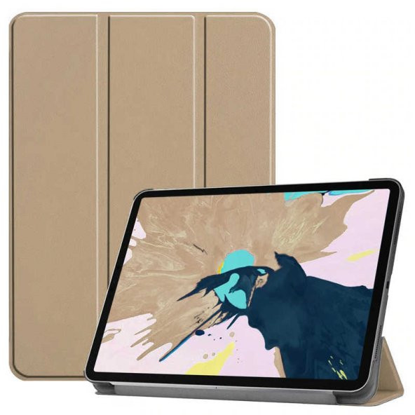 Apple iPad Pro 11 2020 Smart Cover Standlı Uyku Modlu Katlanır Kapaklı Kılıf ürün görseli 1