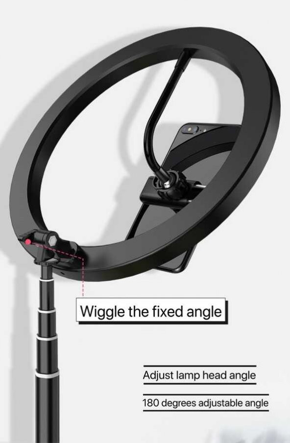 Zore 26 Cm Foldable Işıklı Telefon Tutucu Ring Light - Resim 2