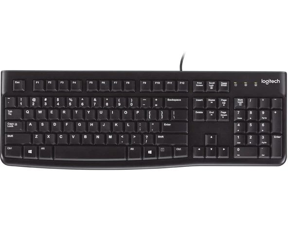 Logitech K120 Kablolu Klavye Siyah (920-002505) ürün görseli 1