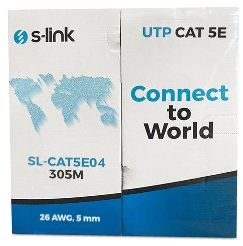 S-Link Cat6 Gri CCA UTP Data Kablosu (305m) - Resim 2