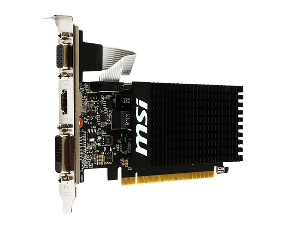 MSI GeForce GT 710 2GB 2GD3H D3 64Bit Low Profile - Resim 3
