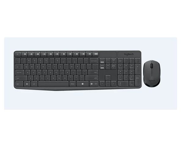 Logitech MK235 Kablosuz Set Siyah (920-007925) ürün görseli 1