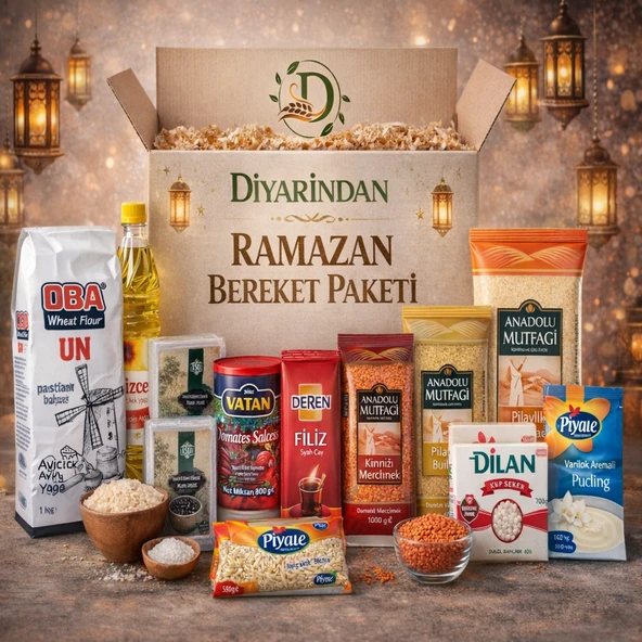 Diyarından Ramazan Erzak Yardım Kumanya Jumbo Boy Paketi  13 Parça ürün görseli 1
