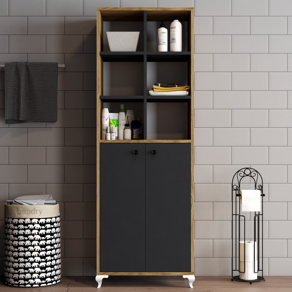 Moxen Mobilya Bdr3 Çok Amaçlı Dolap Raflı - Resim 2