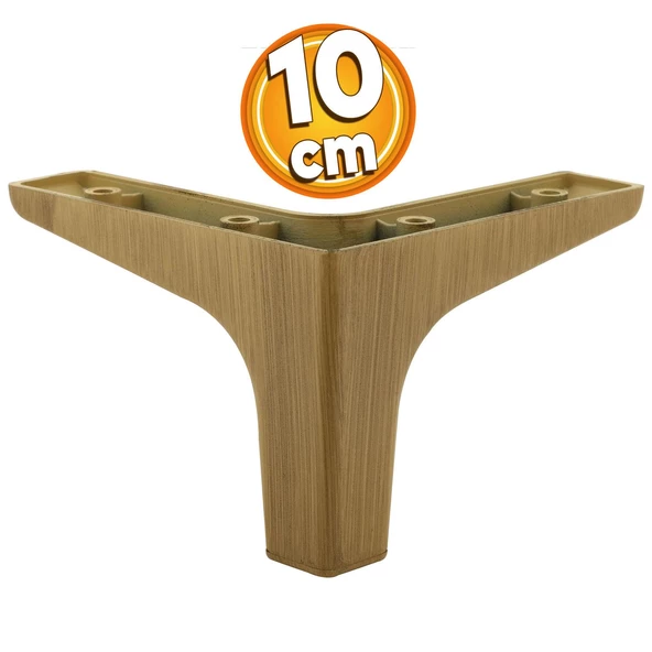 Sedef Mobilya Kanepe Sehpa Tv Ünitesi Baza Koltuk Ayağı Ahşap Desenli Açık Ceviz Renk 10 Cm Ayakları ürün görseli 1