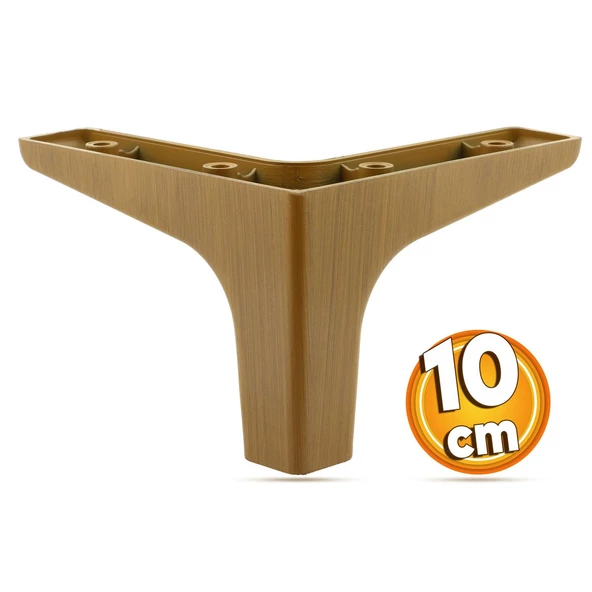 Sedef Mobilya Kanepe Sehpa Tv Ünitesi Baza Koltuk Ayağı Ahşap Desenli Koyu Ceviz Renk 10 Cm Ayakları ürün görseli 1