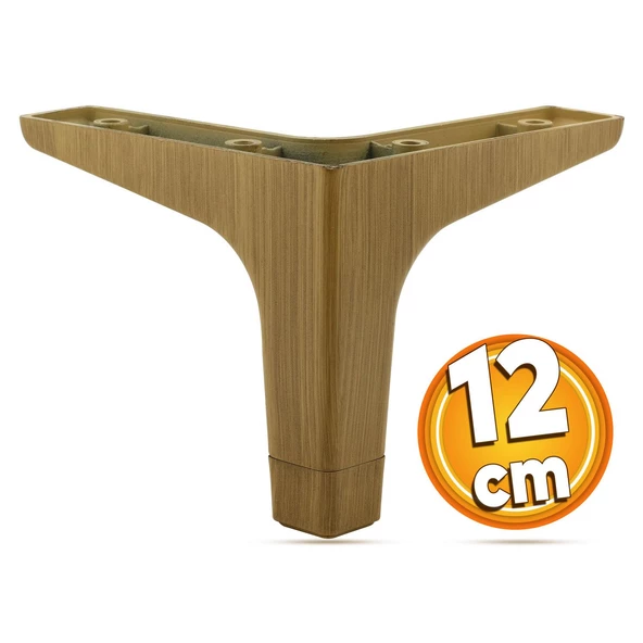 Sedef Mobilya Kanepe Sehpa Tv Ünitesi Baza Koltuk Ayağı Ahşap Desenli Açık Ceviz Renk 12 Cm Ayakları ürün görseli 1