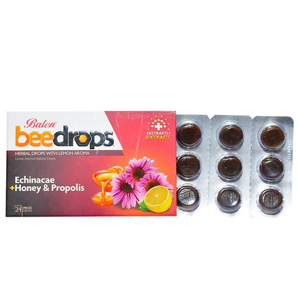 Balen BeeDrops Limon Aromalı Drops 24 Adet Ekinezya Bal Propolis ürün görseli 1