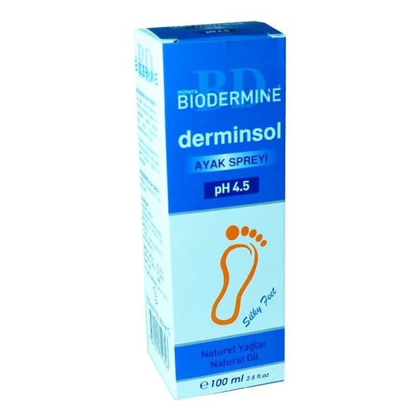 Minera Biodermine Derminsol Bitkisel Ayak Bakım Spreyi PH4.5 100ML - Resim 4
