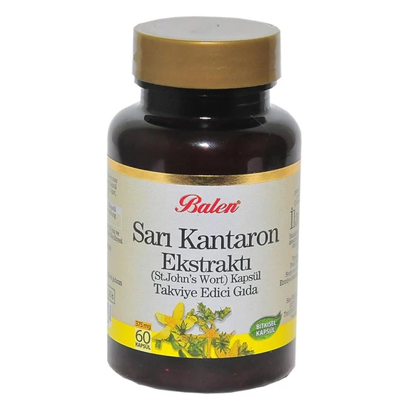 Balen Sarı Kantaron Ekstraktı St.Johns Wort Kapsülü 375mg x 60Ad ürün görseli 1