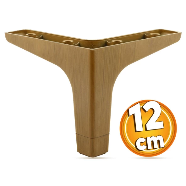 Sedef Mobilya Kanepe Sehpa Tv Ünitesi Baza Koltuk Ayağı Ahşap Desenli Koyu Ceviz Renk 12 Cm Ayakları ürün görseli 1