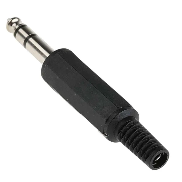 PLASTİK 6.3 MM STEREO GİTAR JACK - Resim 2
