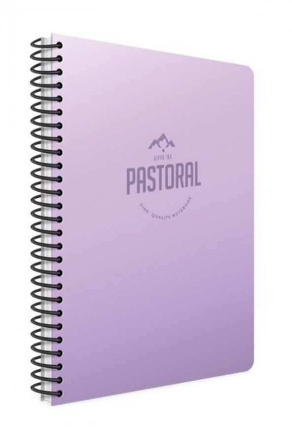 Pastoral Spiralli Plastik Kapak Defter 17X24 60 Yp.Kareli ürün görseli 1