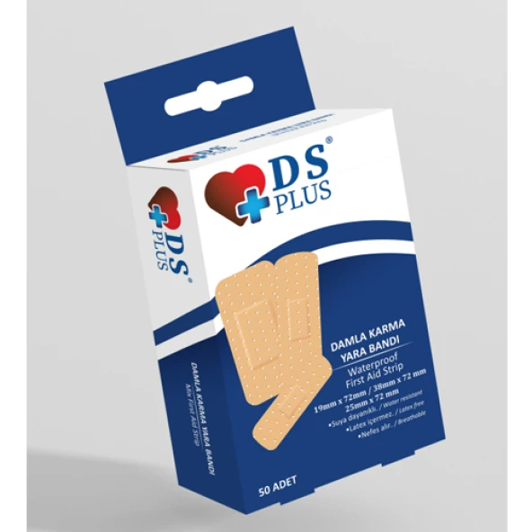 DS PLUS KARMA YARA BANDI 20 ADET 1 PAKET ürün görseli 1