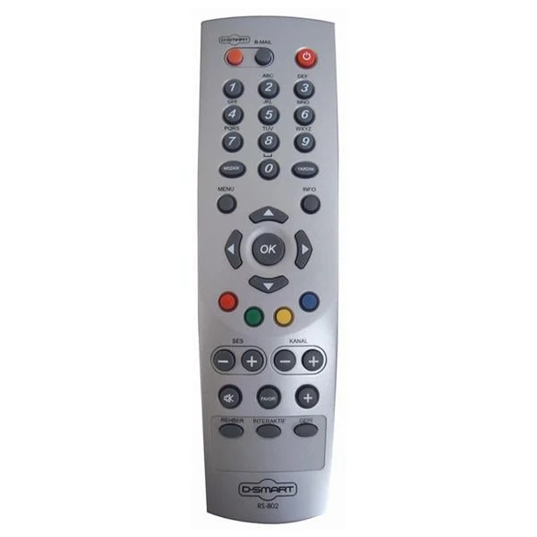 Ayt Weko Kr D-Smart Eski Kasa Kumanda D-Smart 802 Sd Uydu Kumandası ürün görseli 1