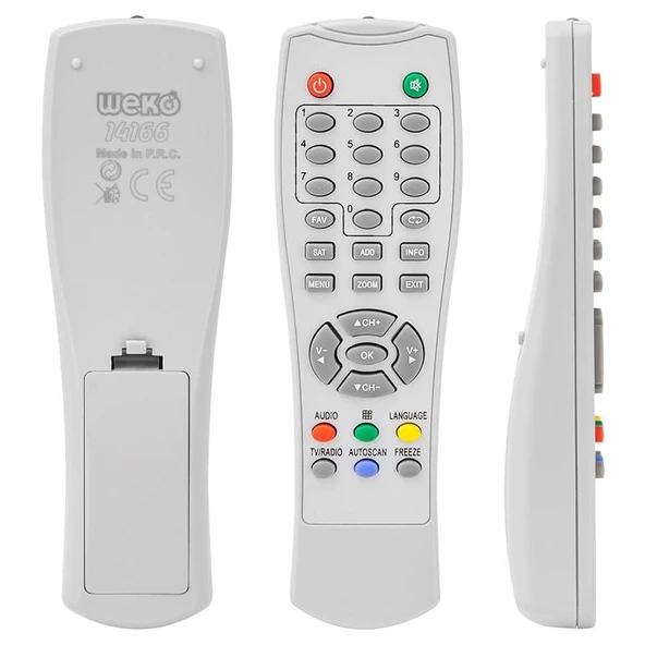 Ayt Botech 6500 6550 6600 6700 Uydu Alıcı Kumandası Uzaktan Kumanda ürün görseli 1