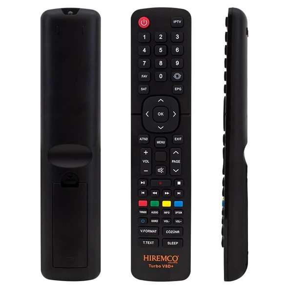 Ayt Hiremco Turbo V8D+ Full HD Uydu Alıcı Kumandası Uzaktan Kumanda ürün görseli 1
