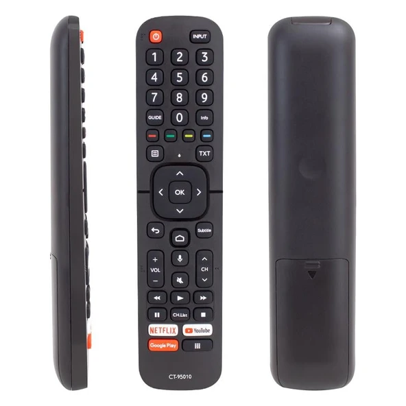 Ayt Toshiba Uyumlu CT-95010 Netflix Youtube Google Play Prime Tuşlu Video Ses Komutlu Lcd-Led Tv Kumandası ürün görseli 1