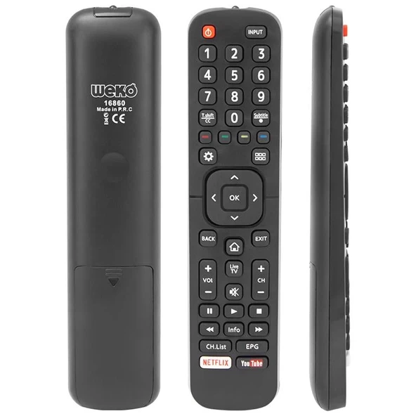 Weko Kl Hısense RM-L1335 Plus Netflıx Youtube Tuşlu Lcd Led Tv Kumanda ürün görseli 1